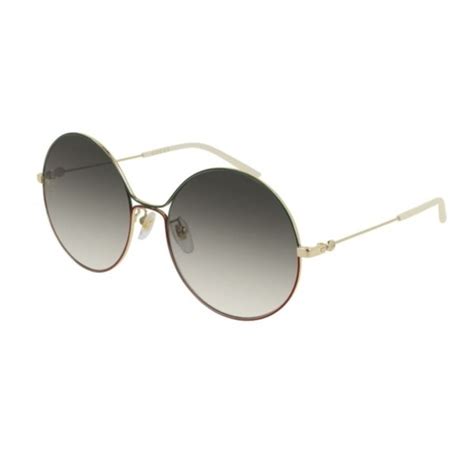 gucci gg 0395|Gucci Ladies Grey Gradient Round Sunglasses GG0395S 001 58.